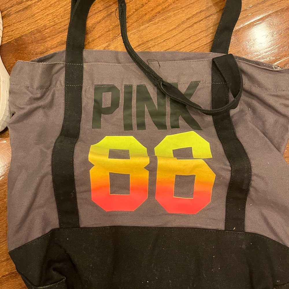 Vintage pink tote bag